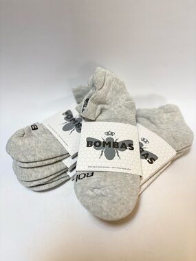 Bombas | NWT 6x Pairs of Gray Low-Cut Midweight Athletic Ankle Socks - Large